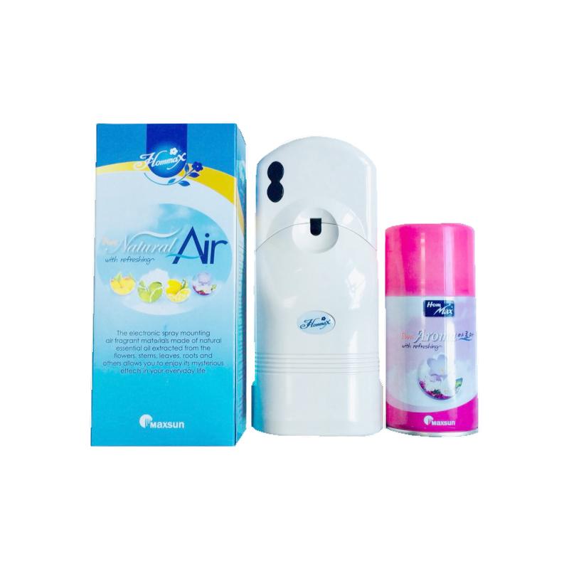 Combo Máy xịt nước hoa tự động + Bình xịt nước hoa Hàn Quốc Hommax