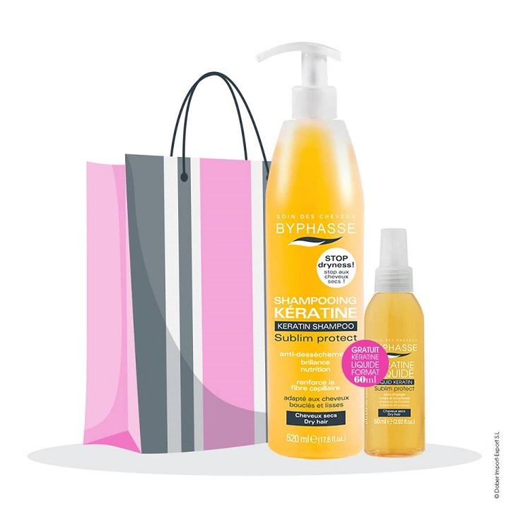 [HCM]Dầu Gội đầu dành cho da dầu Byphasse Sublim Protect Shampoo Keratin 520ml