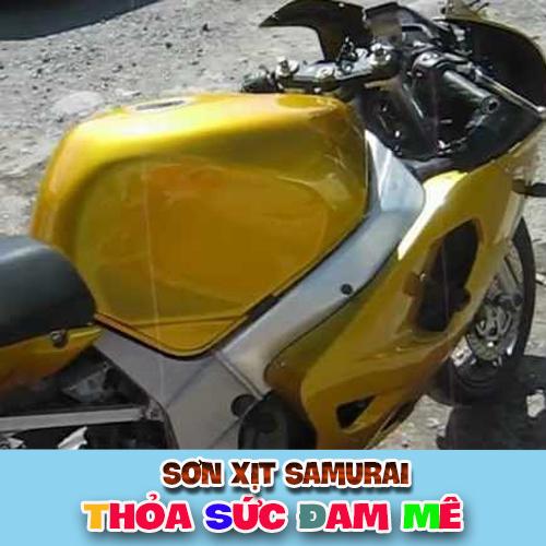 Gói combo sơn Samurai màu vàng candy Y016