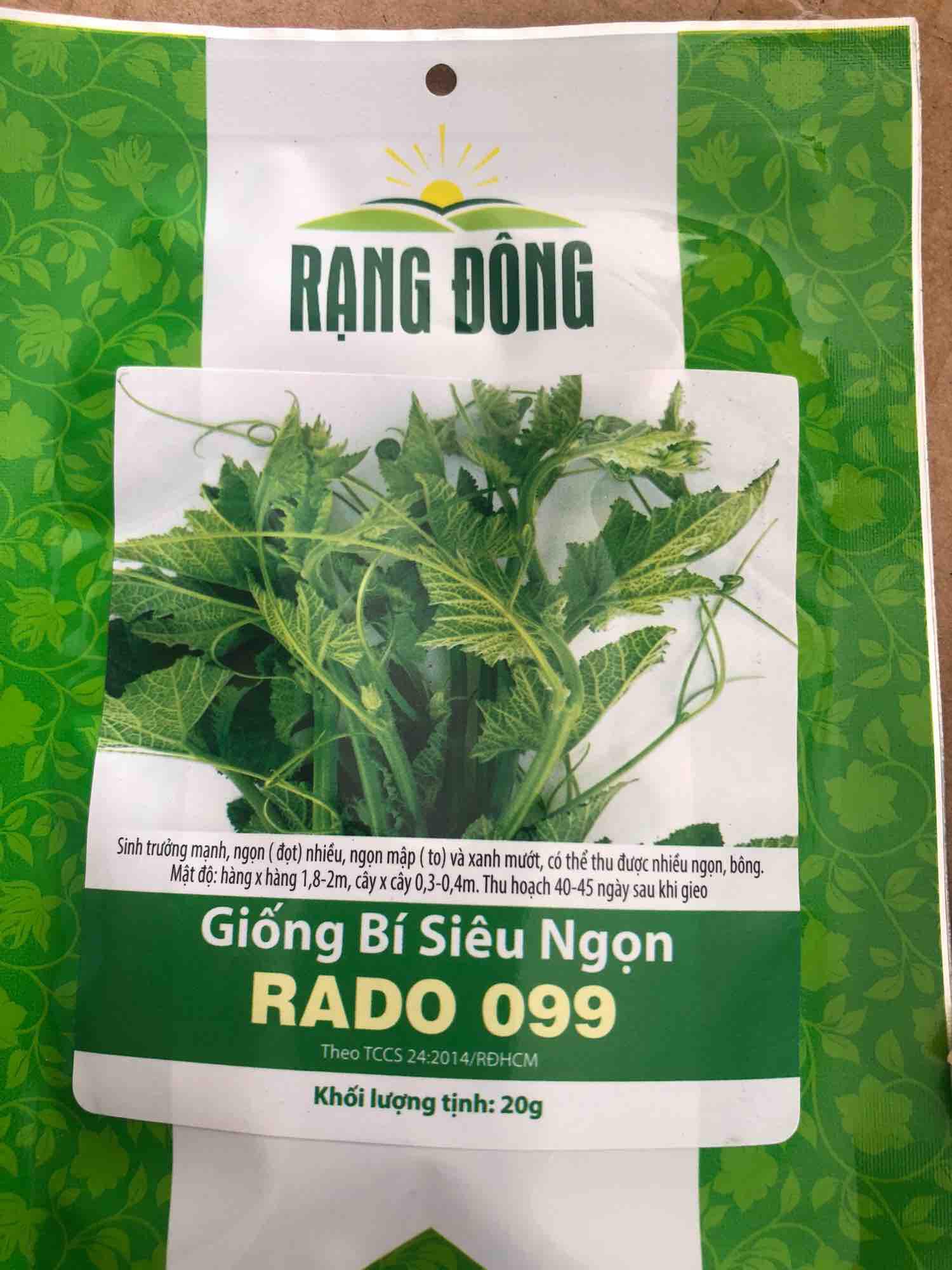 Hạt Giống Bí Siêu Ngọn - HẠT GIỐNG RAU ĂN LÁ