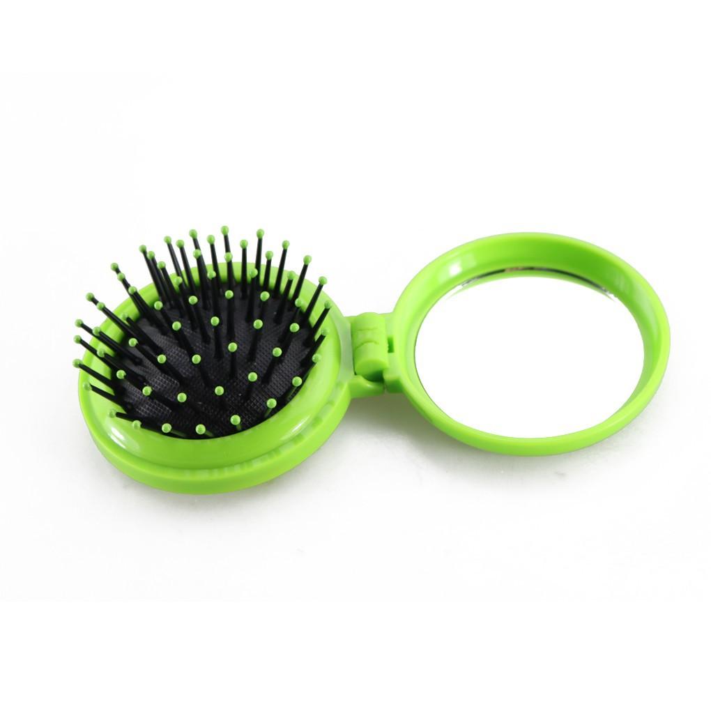 [HCM]Lược kèm gương xếp gọn du lich 2 in 1
