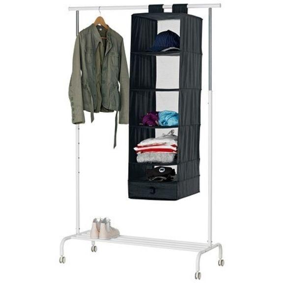 Giá treo trong tủ quần áo 6 ngăn ikea skubb 35x45x125cm