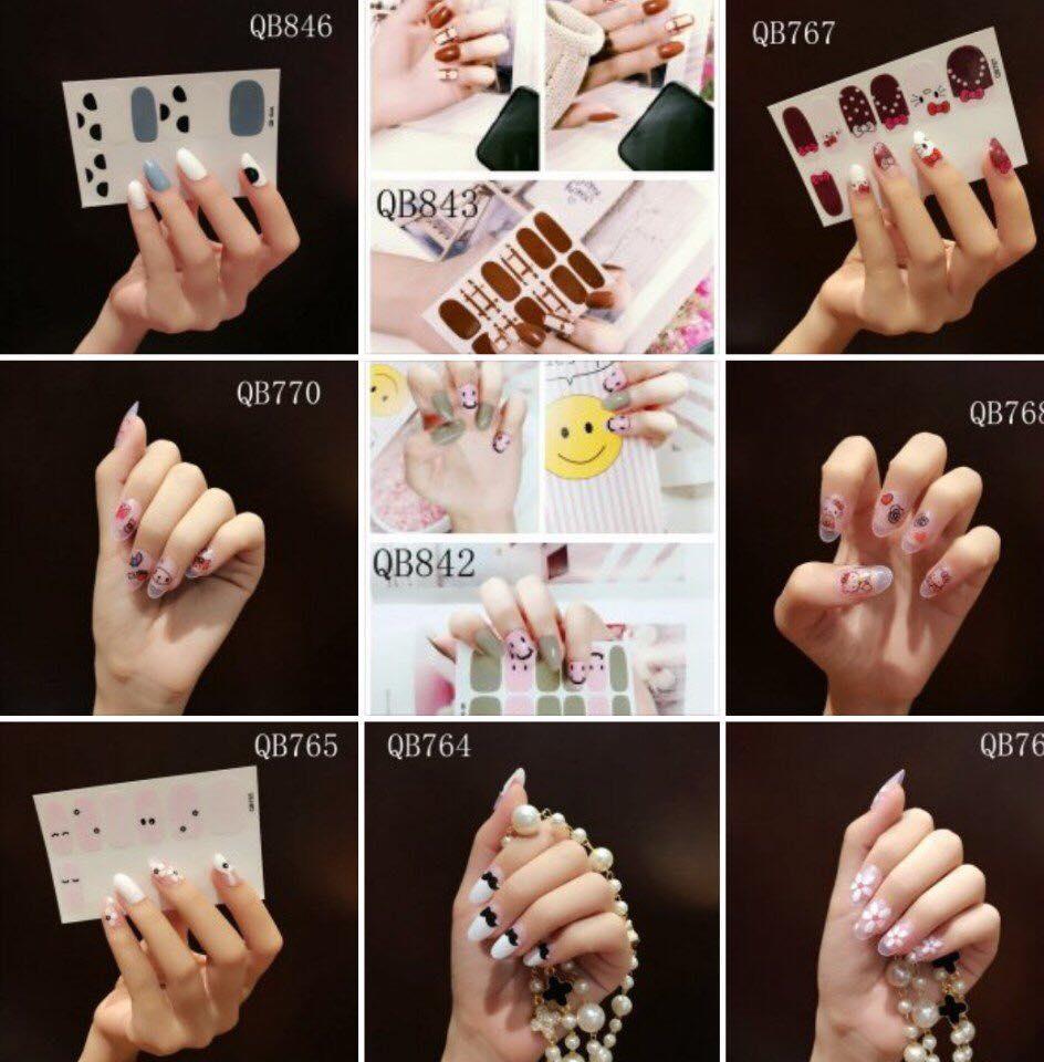 Combo 12 miếng dán móng tay tuyệt đẹp cho phái đẹp (Sticker dán móng)