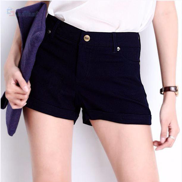[HCM]Quần short kaki nữ trắng co giãn