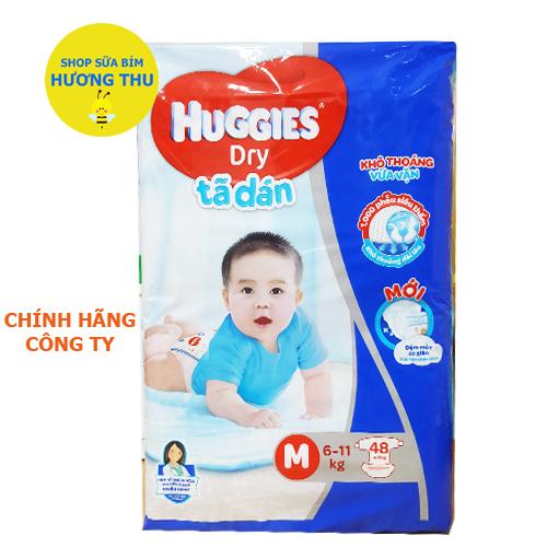 Tã/Bỉm Dán Huggies size M 48 miếng (dành cho bé từ 06 - 11 kg)