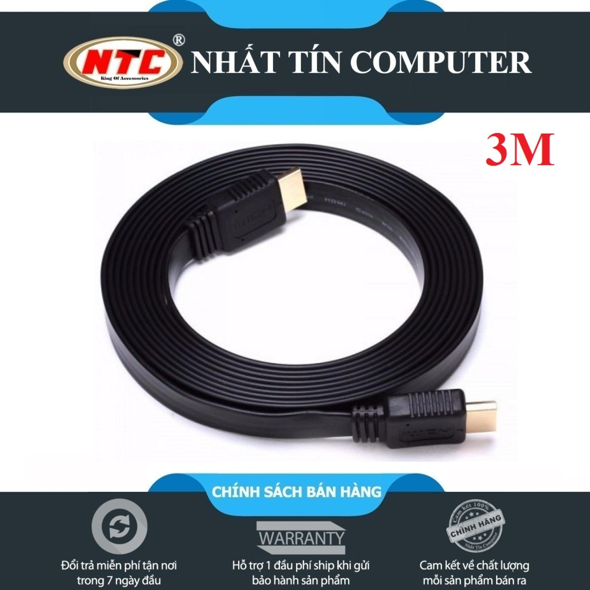 Cáp HDMI loại dẹp dài 3m VS - Full HD 1080p
