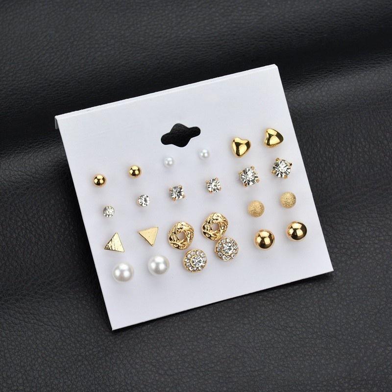 Combo Bộ Trang Sức 12 Đôi Bông Tai