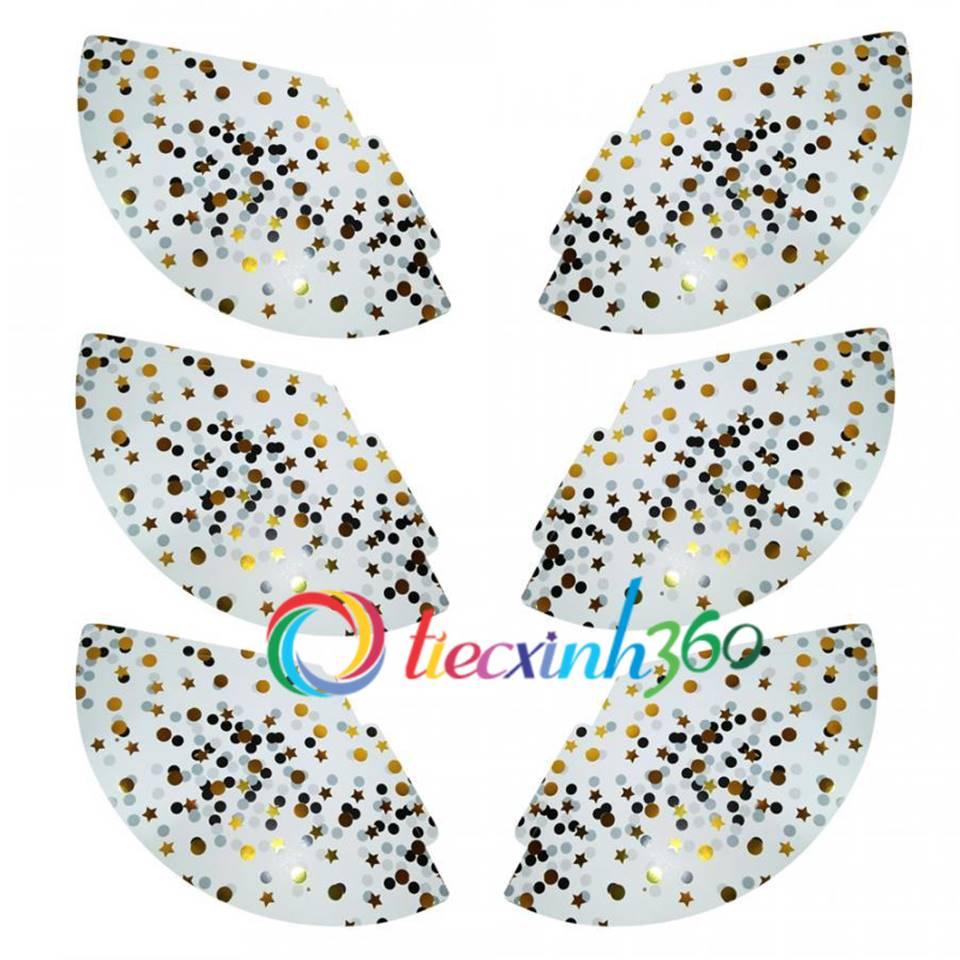 6 nón chóp giấy confetti dành cho tiệc
