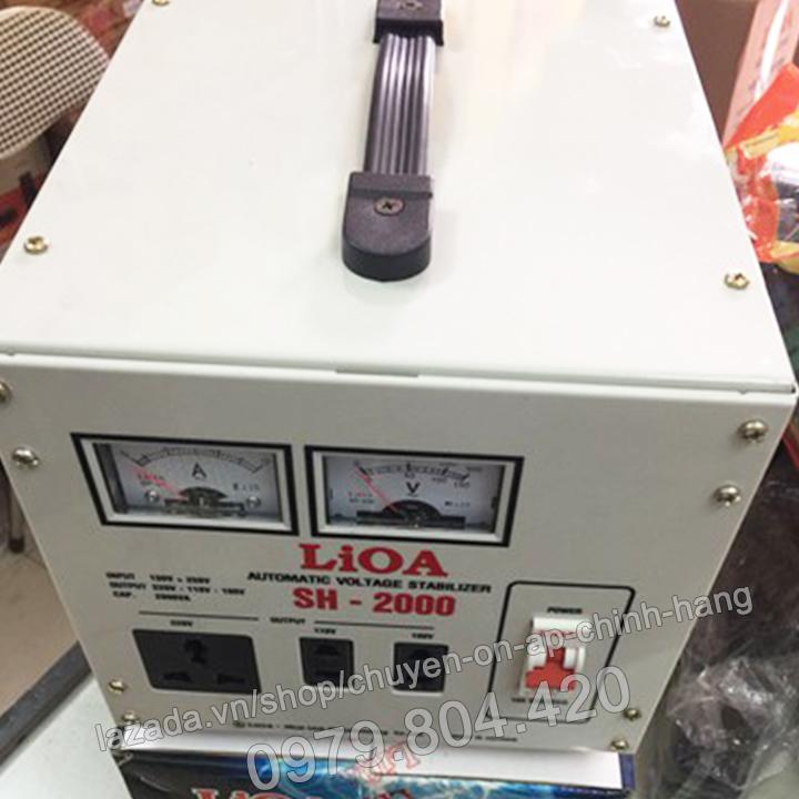 Ổn Áp Lioa 2KVA 1 Pha Dải 150-250V, Thế Hệ II 100% Dây Đồng