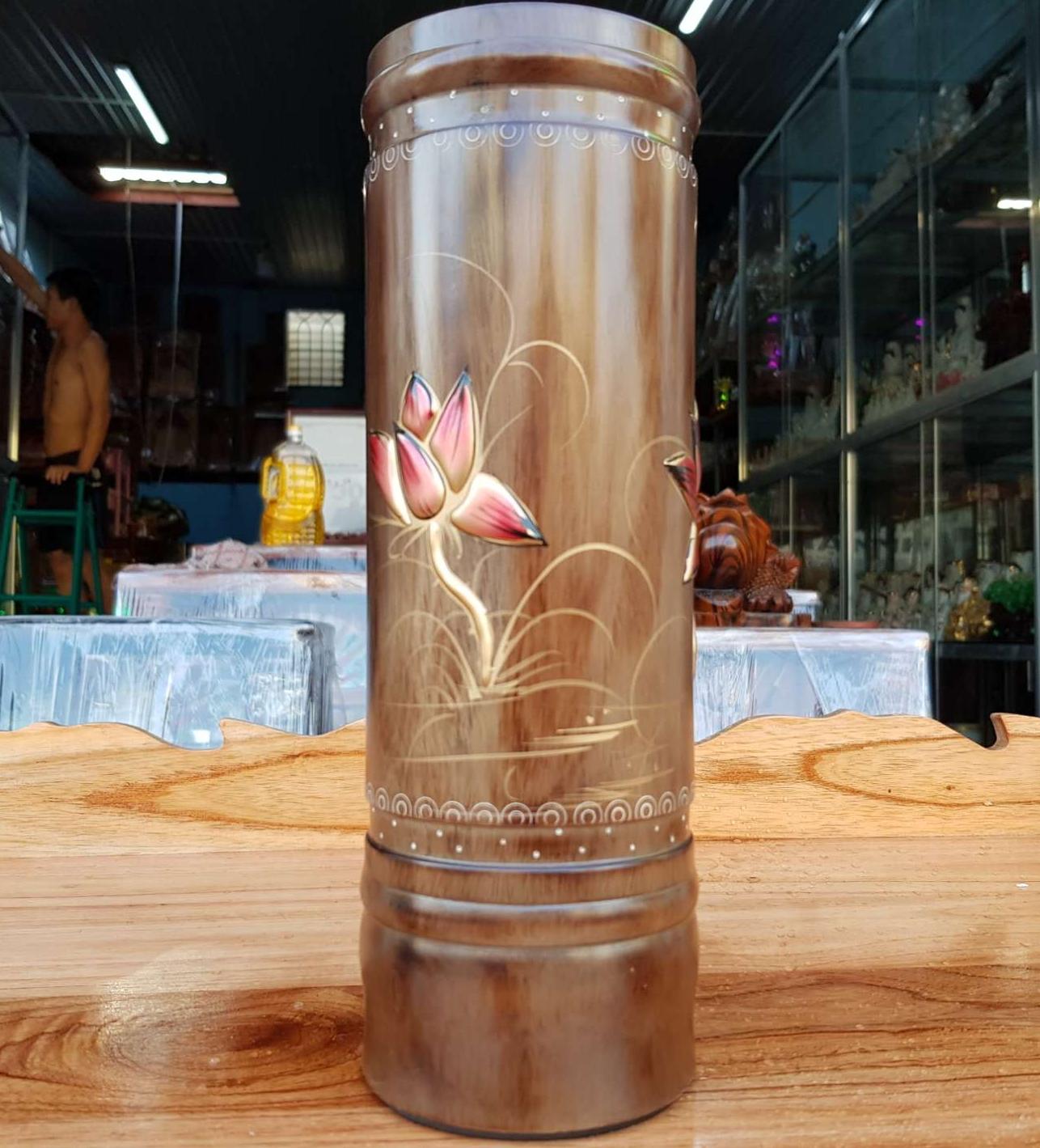 Ống nhang gỗ tràm bông vàng