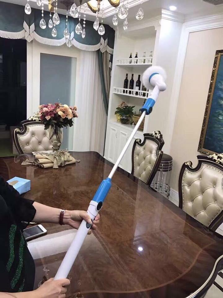 CHỔI ĐIỆN CỌ RỬA ĐA NĂNG SPIN 3 đầu cao cấp