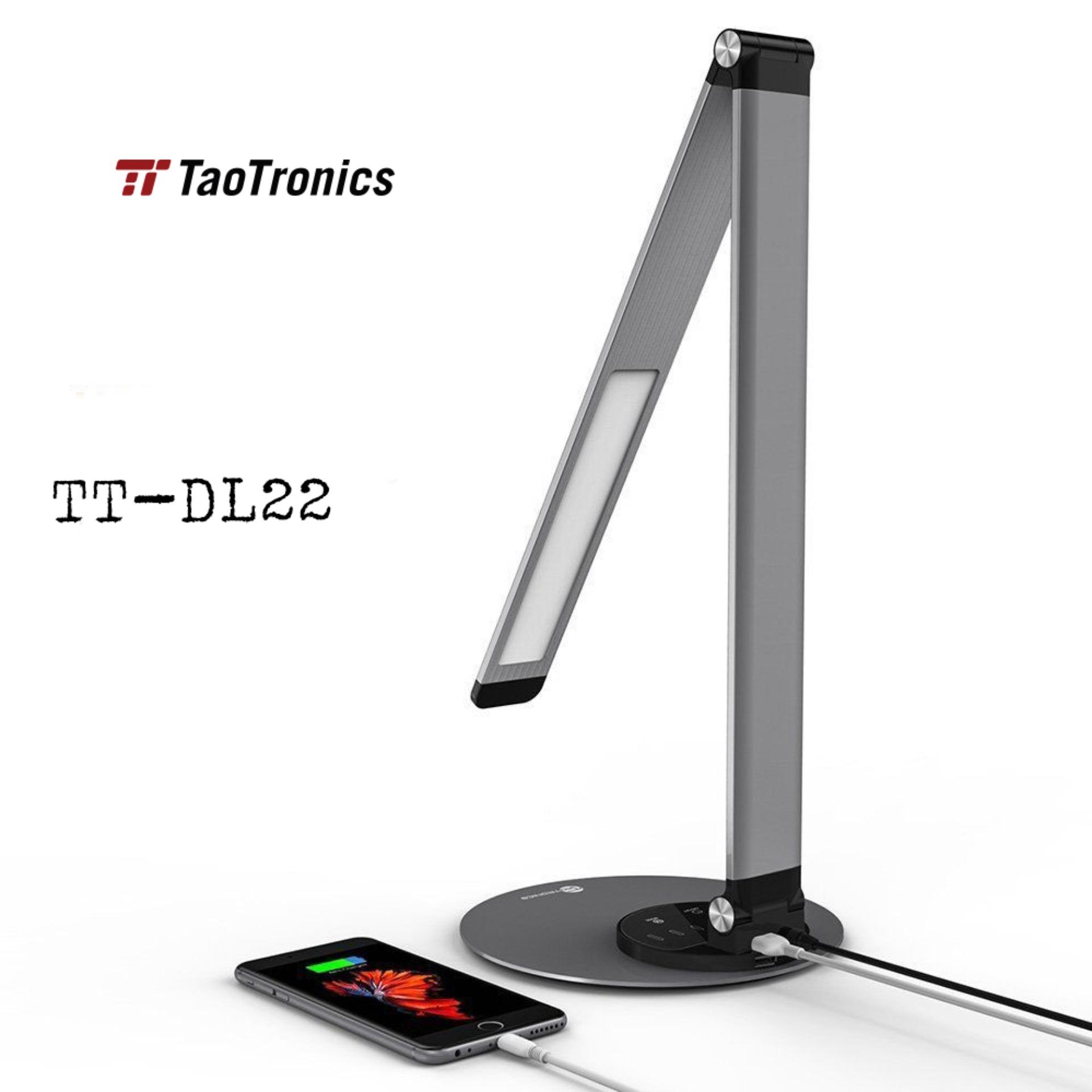 Đèn bàn đọc sách TaoTronics Minimalist LED Desk Lamp TT-DL22 - có cổng USB sạc điện thoại