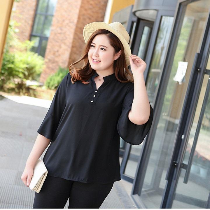 TK425N-SƠ MI NỮ BIGSIZE S-6XL