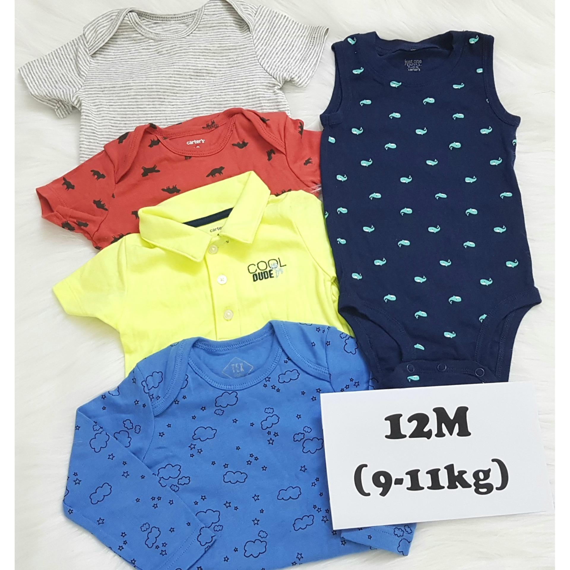 Set 5 áo liền quần bé trai