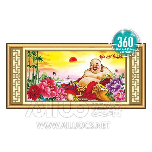[HCM]Tranh đính đá phật di lặc 77219