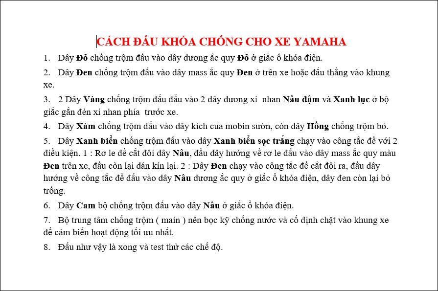 Khóa chống trộm xe máy 4 nút 1 chìa 1 remote TA-04F