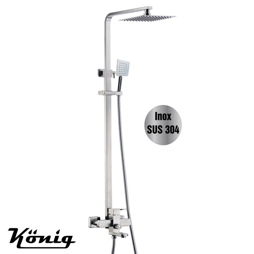 Cây sen nóng lạnh Inox SUS 304 Konig-KN-S06 (Xước mờ)