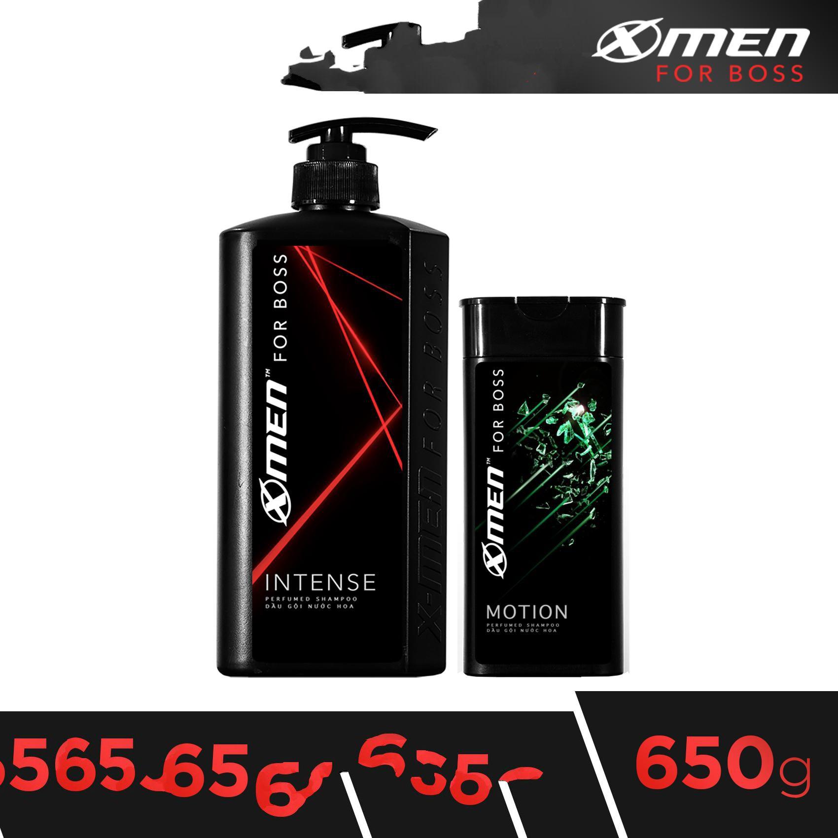 Combo - Sữa tắm nước hoa X-Men for Boss INTENSE 650g +sữa tắm nước hoa X-Men for Boss MOTION 150g
