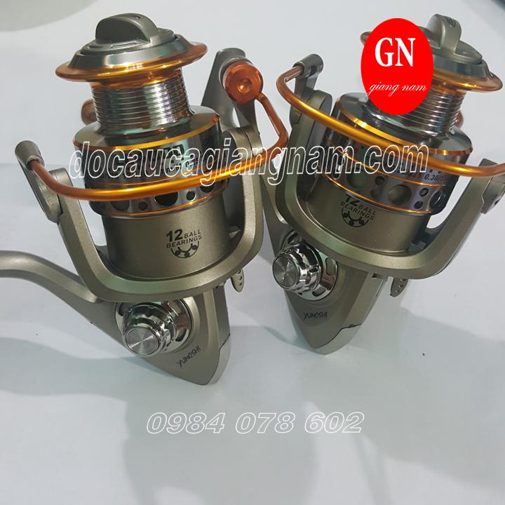 Combo 2 máy câu cá Yumoshi LC 4000 có 12 bạc đạn ( đồ câu cá Giang nam )