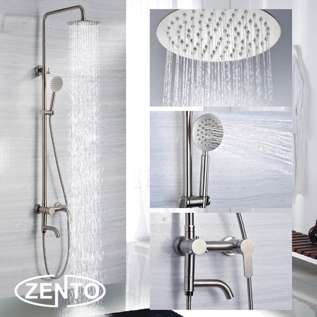 Bộ sen cây tắm nóng lạnh inox Zento SUS8401