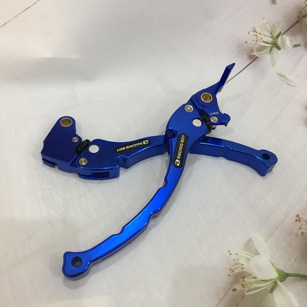 Bộ Tay thắng Racing Boy ,tay phanh trước xe máy ( màu XANH )