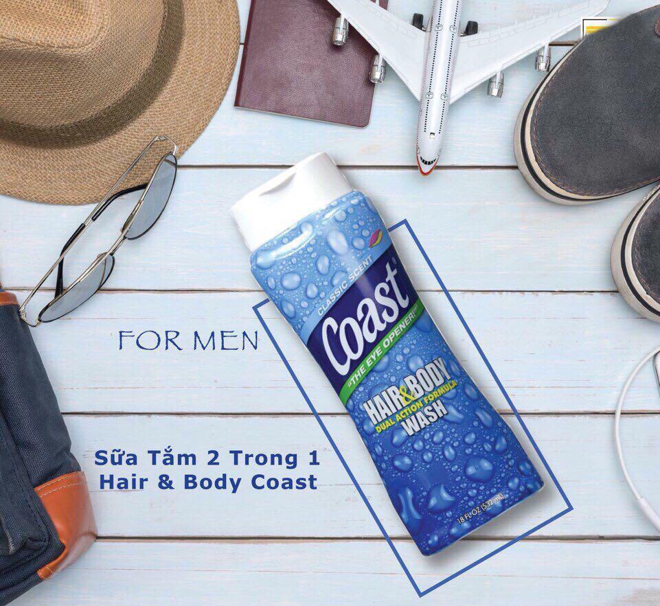 Sữa tắm gội Coast dành cho nam 532ml