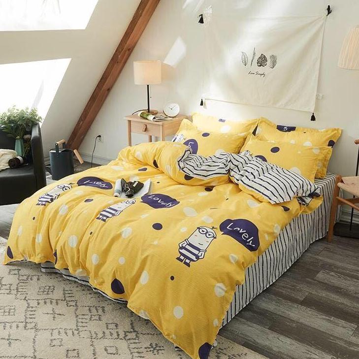 BỘ CHĂN GA GỐI MINION + RUỘT CHĂN HÈ.