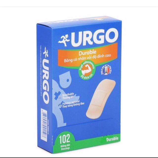 Băng cá nhân vải URGO Durable ( 102 miếng dán / hộp )