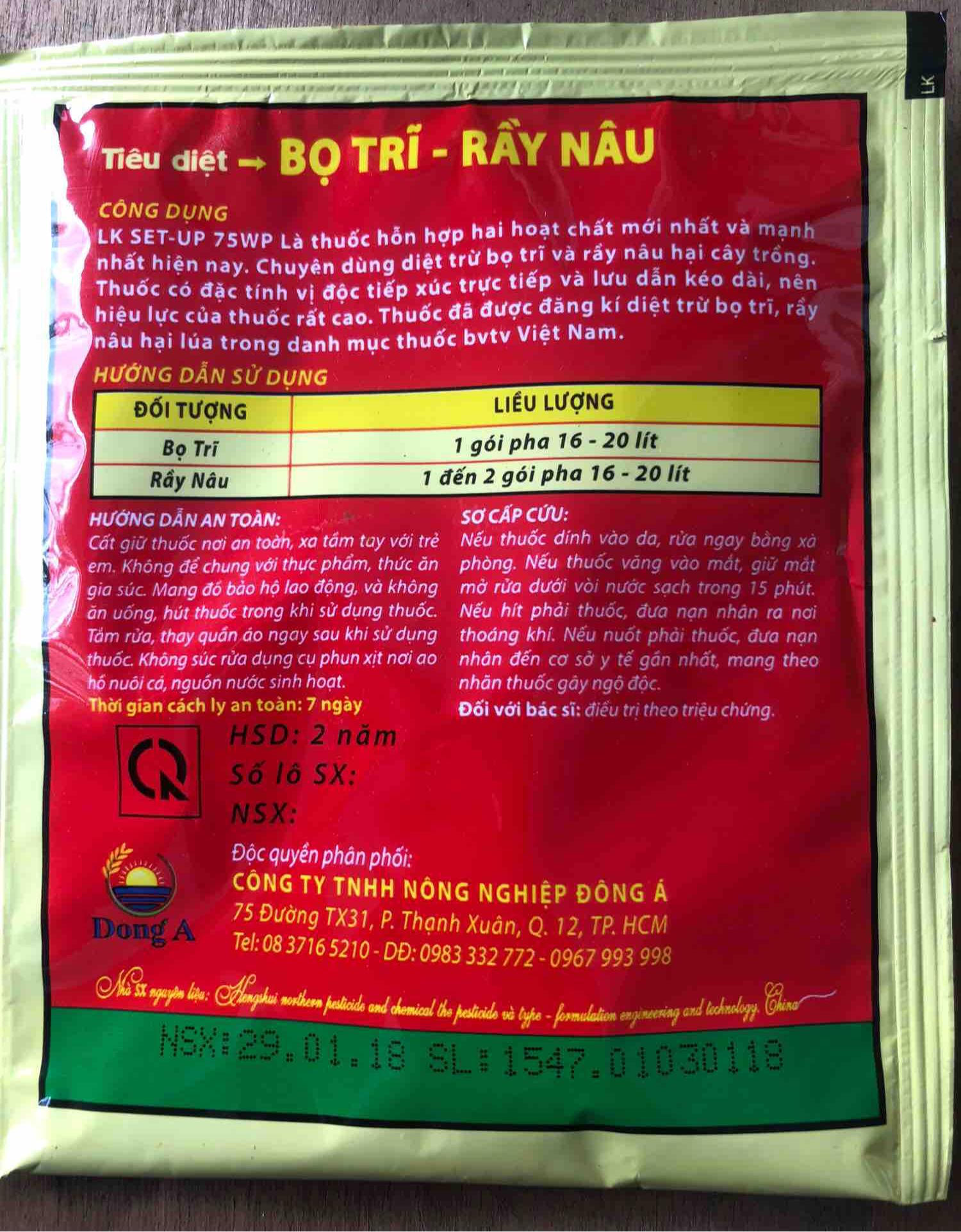 Thuốc Trừ Bọ Trĩ Hoa Hồng - LK SET UP 75WP