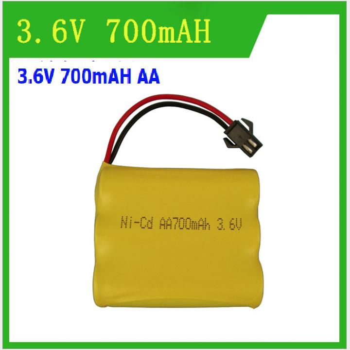 Pin sạc 3.6v cổng nối SM dùng cho xe ô tô điều khiển dung lượng 700mAh