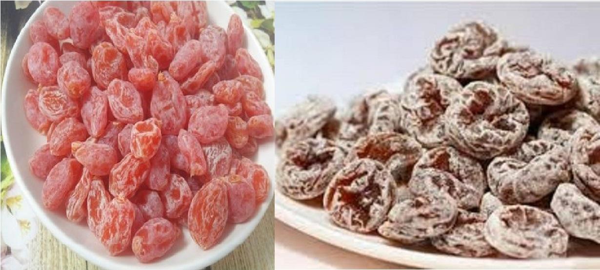 500G XÍ MUỘI THỊT KHÔNG HẠT + 500G ĐÀO CHUA NGỌT