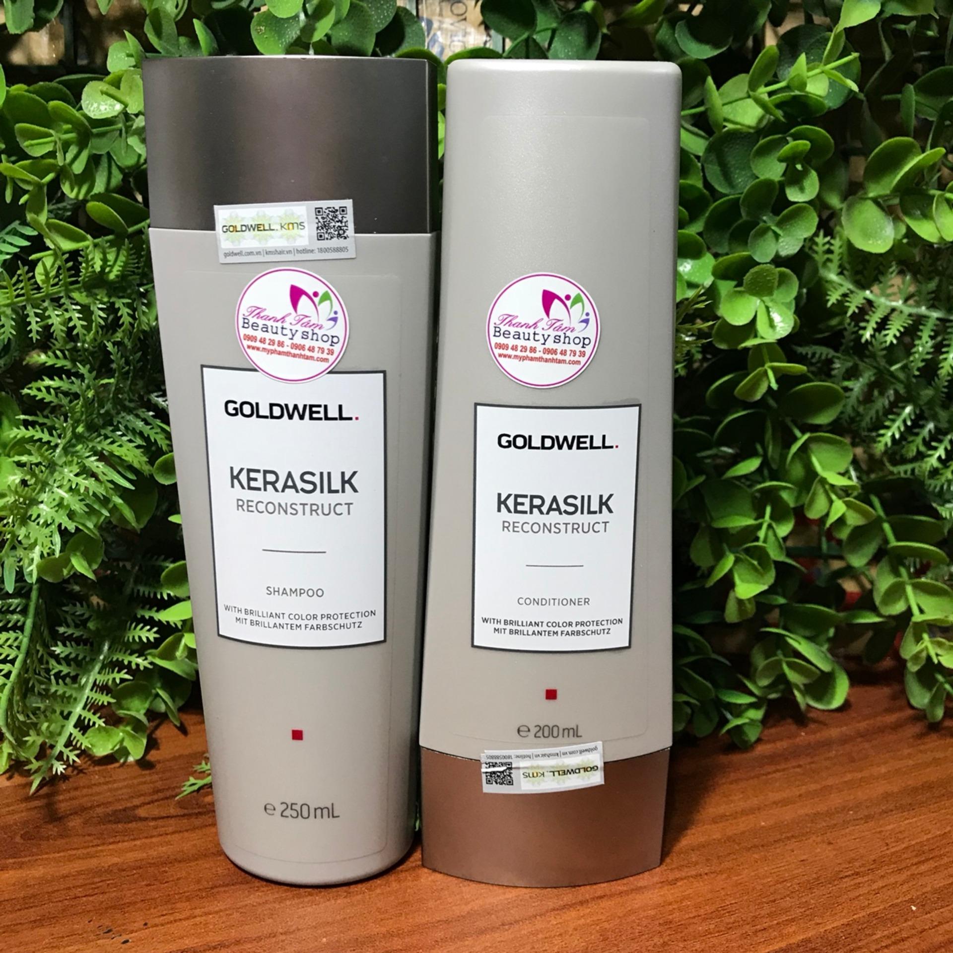[HCM]Dầu gội xả siêu phục hồi Goldwell Kerasilk Reconstruct 250ml/200ml