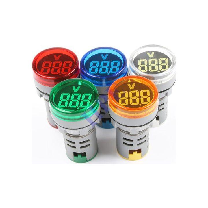 Đèn báo volt phi 22 xanh