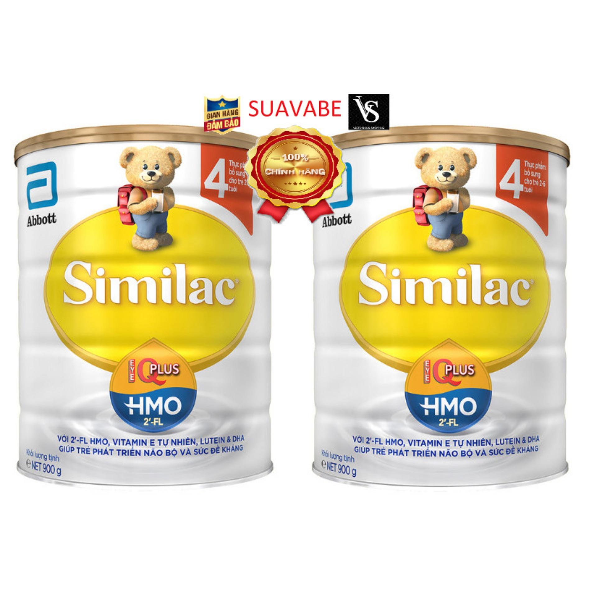 Bộ 2 sữa bột Similac 4 900g