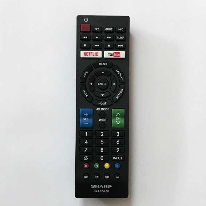 Điều khiển tivi SHARP Internet LCD-LED (đen)