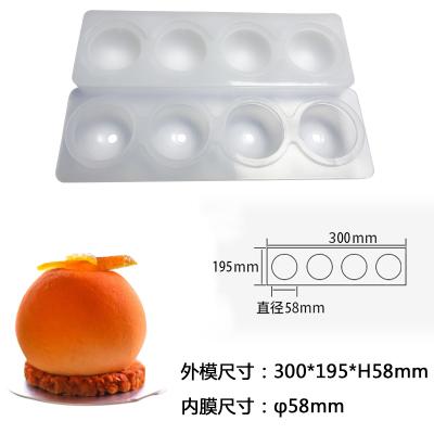 Silicone 3D Lập Thể Hình Cầu Bánh Mousse Khuôn