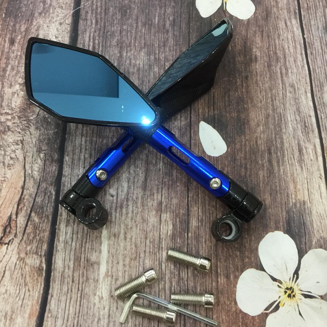 [CẢNH BÁO] Bộ gương 5 cạnh RIZOMA tân trang xe máy đậm chất chơi A66-2 (màu xanh)