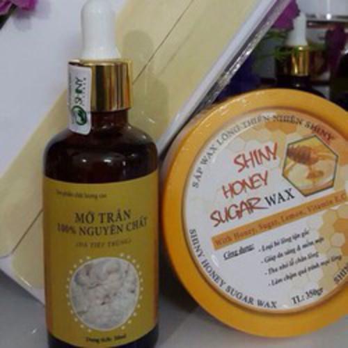 Combo triệt lông wax và mỡ trăn 50ml nguyên chất tặng kèm bộ dụng cụ wax .