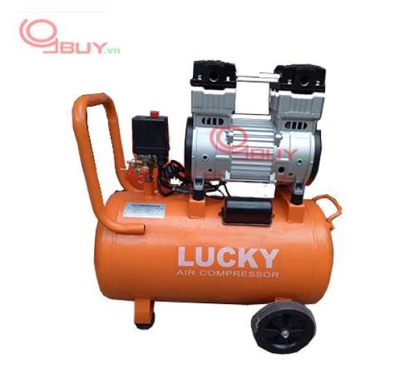 Máy nén khí không dầu giảm âm lucky 9 lít