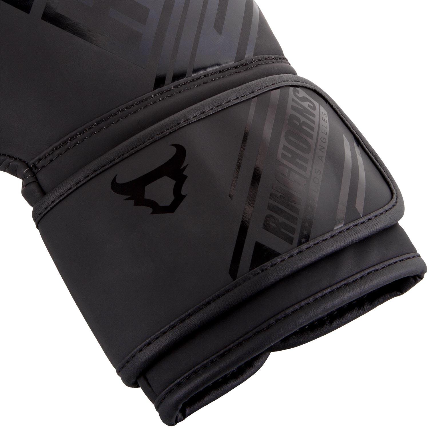 Găng tay Ringhorns Nitro Boxing Gloves - Black/Black den