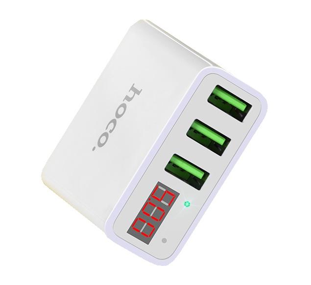 [HCM]Cốc Sạc Điện Thoại iPad Tablet 3 Cổng USB 3.0A Hoco C15
