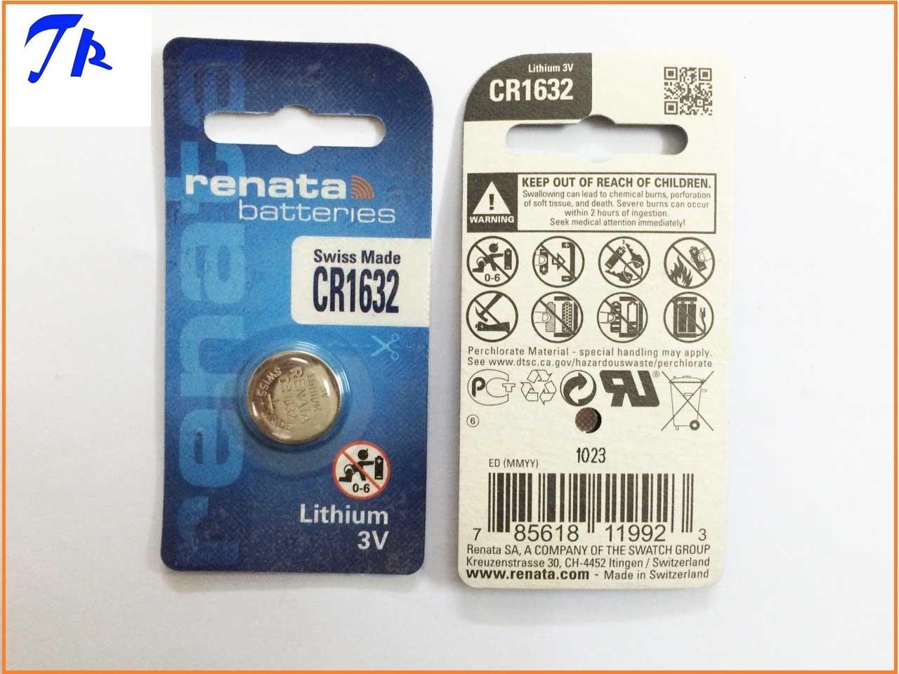 [HCM]2 viên Pin Renata CR1632 lithium 3V Pin remote CR1632