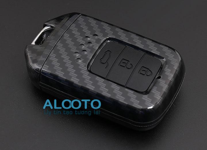 Bao Da Chìa Khóa Xe Honda CRV 2018 2019 2020 Mẫu Carbon Có Móc Khóa Đi Kèm - Kiểu Dáng Sang Trọng, Độ Bền Cao, BảoVệ Chìa Khóa Tránh Trầy Xước Chống Va Đập