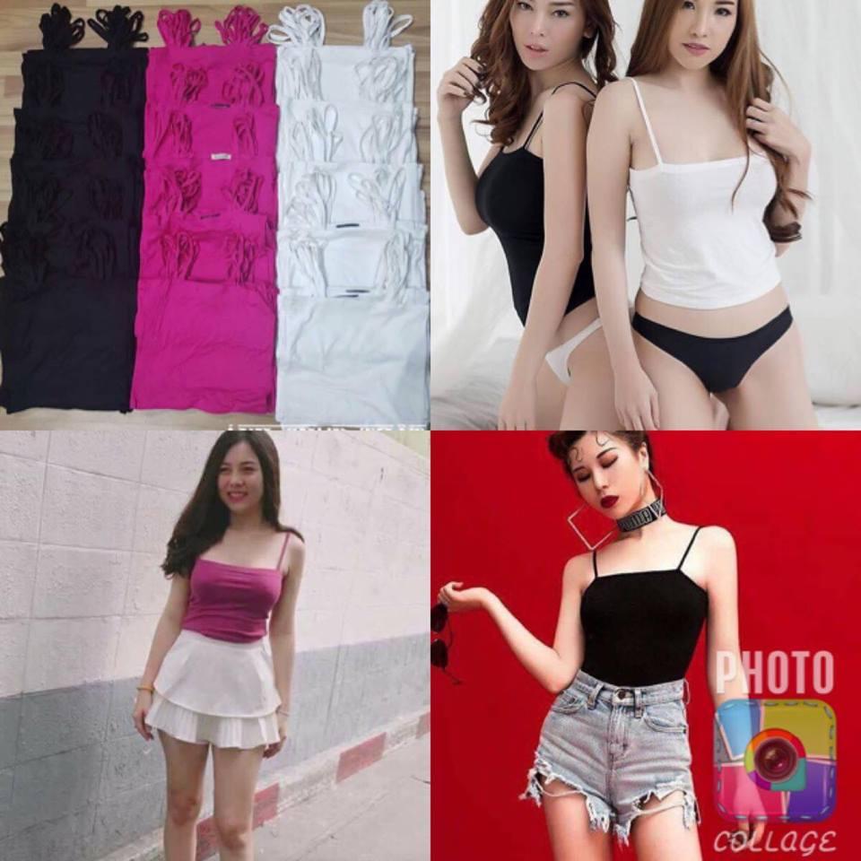 Áo 2 dây tivi thun lụa hàng VNXK