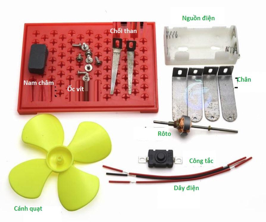 Bộ lắp ráp mô hình động cơ điện 1 chiều