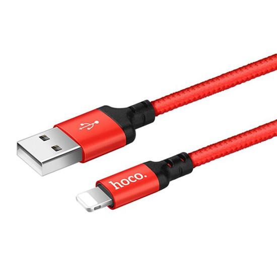 Cáp sạc dây dù Hoco X14 dài 2M - cổng Lightning sạc nhanh siêu bền