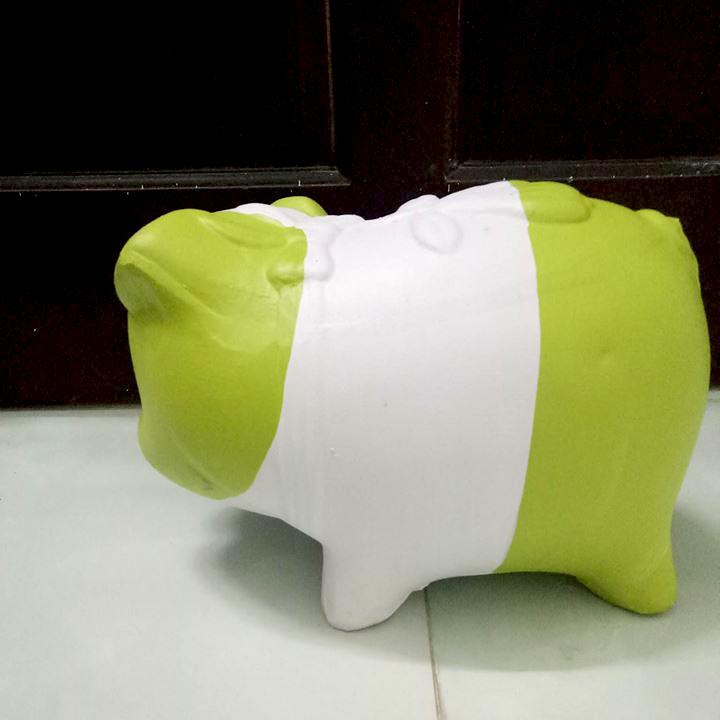 Quà tặng Heo Đất, Lợn Đất Tiết Kiệm 3D - size nhỏ dài 12cm