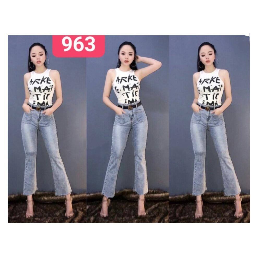 QUẦN JEAN ỐNG LOE 963/4
