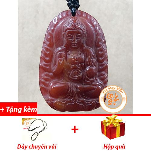 Mặt dây chuyền phật bản mệnh a di đà mã não đỏ