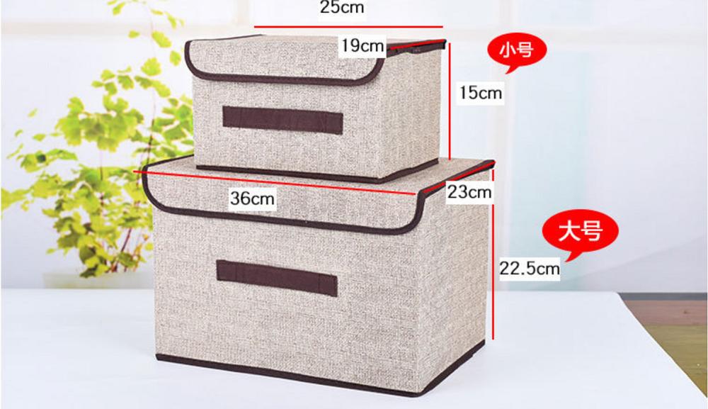 SÉT 2 TÚI VẢI ĐỰNG ĐỒ KHUNG CỨNG PHONG CÁCH HÀN QUỐC
